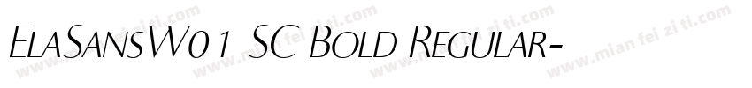 ElaSansW01 SC Bold Regular字体转换